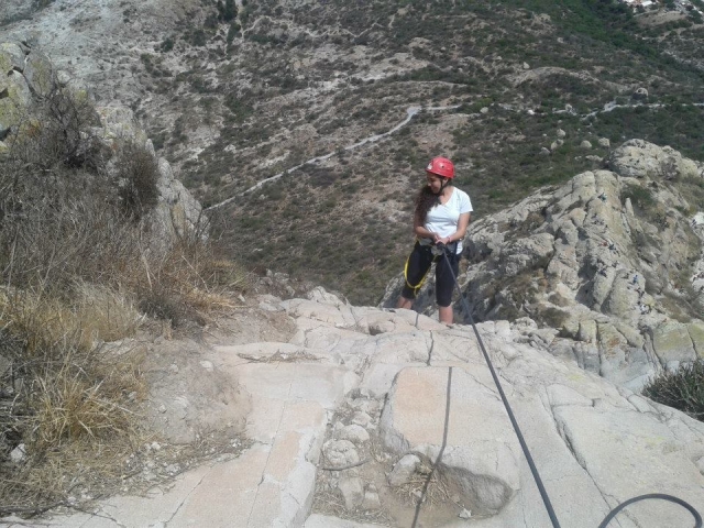 Rappel en la sierra
